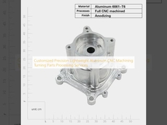 Servizi personalizzati di lavorazione di parti di tornitura per macchinari CNC di alluminio leggero e di precisione