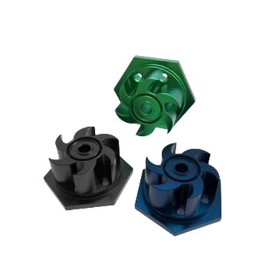 Parti lavorate in CNC di alluminio di precisione Anodizzante Parti di macchine a tornio CNC