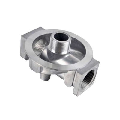 Parti industriali CNC personalizzate Casche di metallo argento Parti di lavorazione