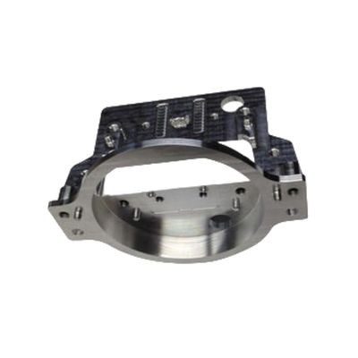 Parti industriali CNC personalizzate Casche di metallo argento Parti di lavorazione