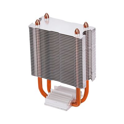 Anodizzato tubo di calore di rame lavandino di calore a pinna skived dissipazione del calore