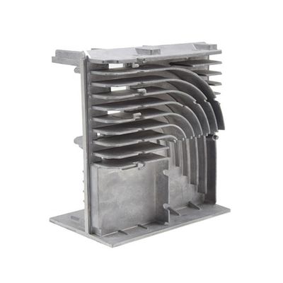 Dispositivo di scarico di calore in alluminio a fusione argento Dispositivo di scarico di calore elettronico compatto