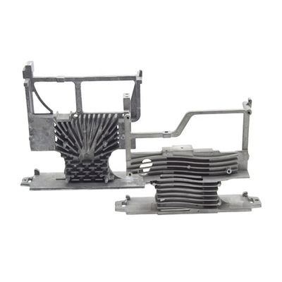 Dispositivo di scarico di calore in alluminio a fusione argento Dispositivo di scarico di calore elettronico compatto