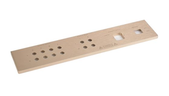 Anodizzazione del pannello anteriore in alluminio resistenza agli urti rettangolare