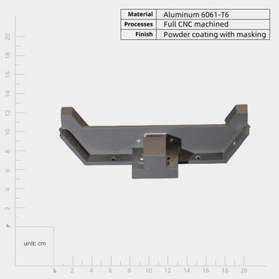 Parti meccanizzate CNC a forma personalizzata con rivestimento in polvere di anodizzazione, lucidatura, rivestimento in polvere