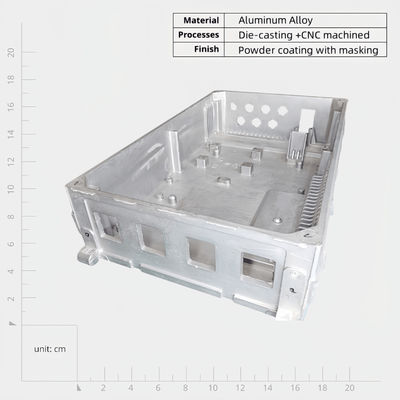 Alluminio argento cassa a fusione versatile progettazione per una forte resistenza alla corrosione