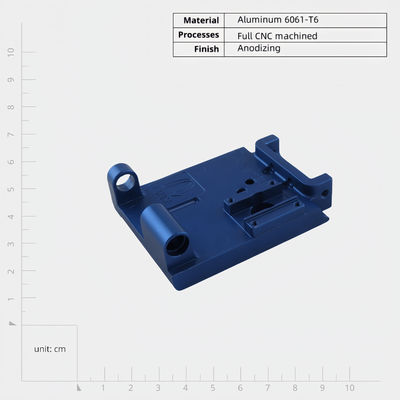 Parti meccanizzate CNC per apparecchiature elettroniche di lega di alluminio anodizzato di precisione