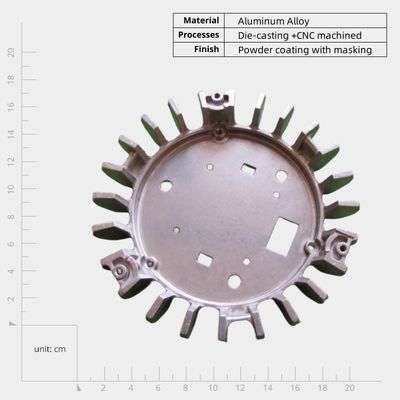OEM Aluminium Die Cast Housing Design Flessibilità per la conduttività termica