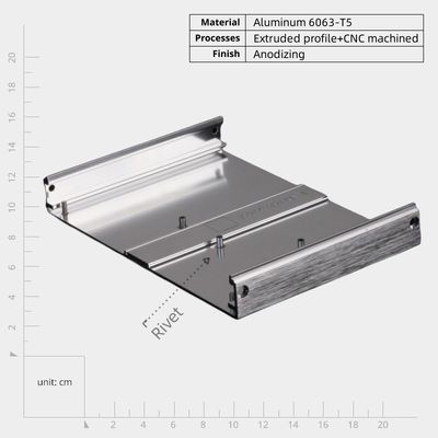 Leggerezza Durabilità Parti in alluminio fresato a Cnc Pannello anteriore per elettronica