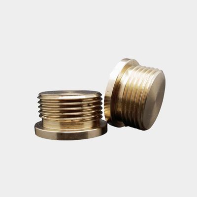OEM Custom Non Standard Copper Screw Plugs Nut CNC Turning Lathe Precision Machining Parts Servizio