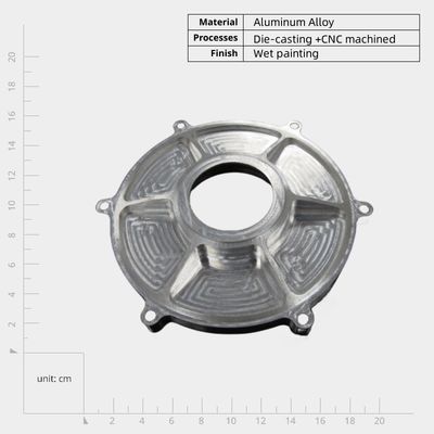 Alluminio resistente alla corrosione con superficie rivestita in polvere Ra 1.6