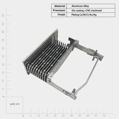 Processo di fusione a stampo stampato Radiatori elettronici a inverter CNC con tubo di calore incorporato
