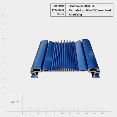 Parti per autoveicoli CNC personalizzate Dispositivi elettronici Parti per dissipatori di calore per estrusione in alluminio