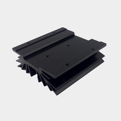 6000 serie di alluminio di grado di estrussione, lavandino di calore, nero anodizzante radiatore in alluminio