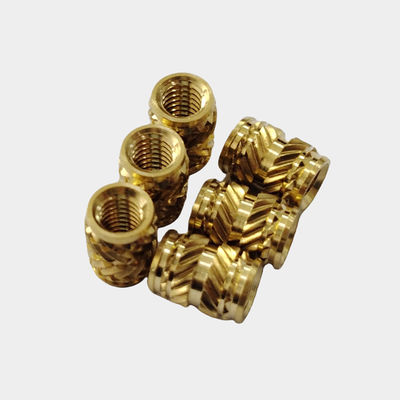 M2 M3 M4 M5 M6 M8 Nocciolo inserito a filo in ottone Nocciolo inserito a groviglio per tornitura CNC