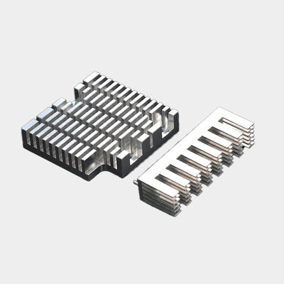 Servizi di lavorazione di prototipi personalizzati di dissipatori di calore di alluminio anodizzato con pinna retta