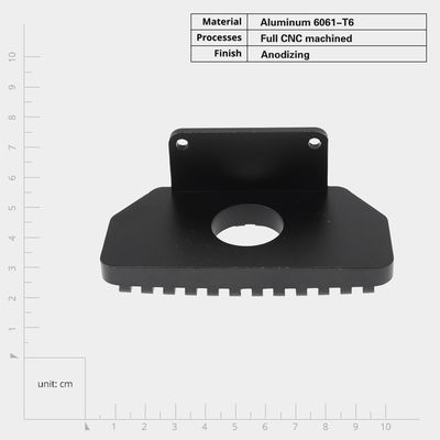 Assorbitori di calore meccanici CNC di precisione rettangolare con finitura anodizzata