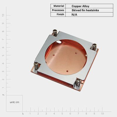Montaggio a vite per dissipatore di calore a pinna di rame personalizzato per AMD Intel GPU/CPU