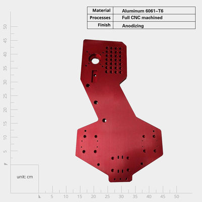 Piastra di montaggio elettrica CNC di alluminio anodizzato personalizzata con elevata durata