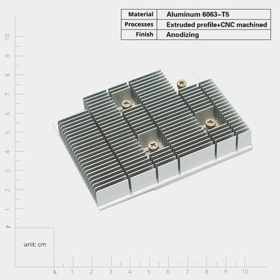 Caldaie di estrusione di alluminio anodizzato elegante personalizzate con resistenza alla corrosione