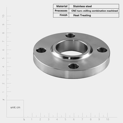 Prototype di precisione personalizzabile di lavorazione ad alta pressione Collo in acciaio inossidabile Flat Flange di saldatura