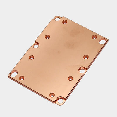 Alta densità di rame Skiving Fin Sink di calore liquido Blocco di raffreddamento CNC Machining CPU Cooler Sink di calore