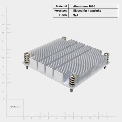 Servitore ad alta potenza CPU Sink di calore con design a pinna scivolata e bassa resistenza termica