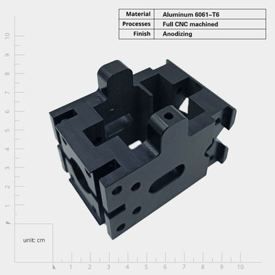 Parti di lavorazione CNC in alluminio di precisione su misura con tolleranza +/- 0,001 mm