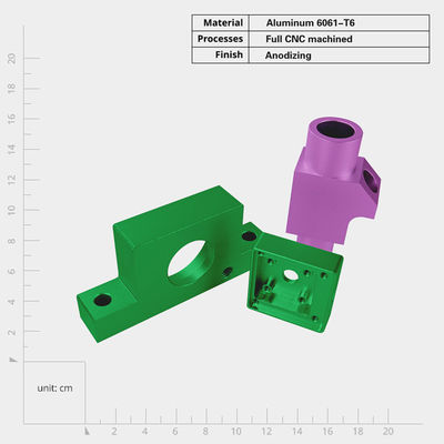 Parti di macchine per ingegneria CNC di precisione con tolleranza di 0,001 mm